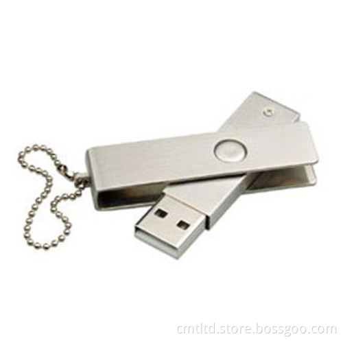 Metal Promotional Custom USB Flash Drive Twim Style Laser Engraved Logo (MT018)